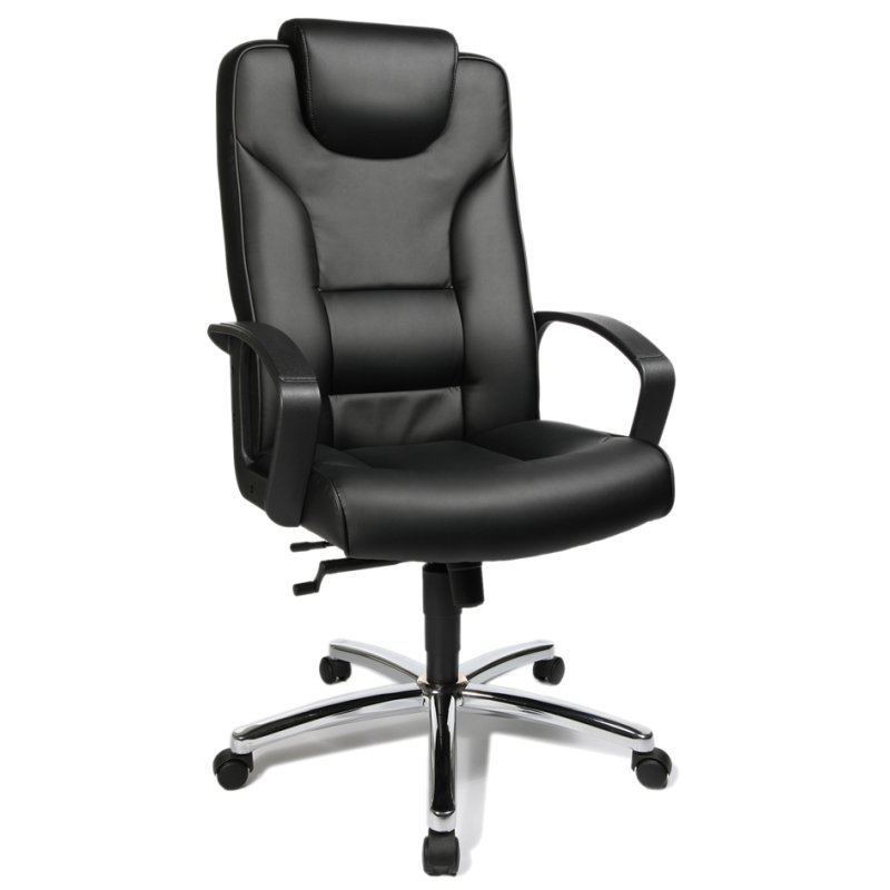 Topstar directiestoel Comfort Point 50, verchroomd/zwart, lendensteun, kopsteun